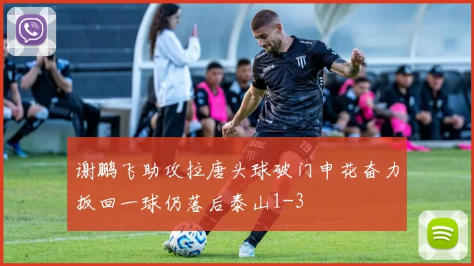 谢鹏飞助攻拉唐头球破门申花奋力扳回一球仍落后泰山1-3